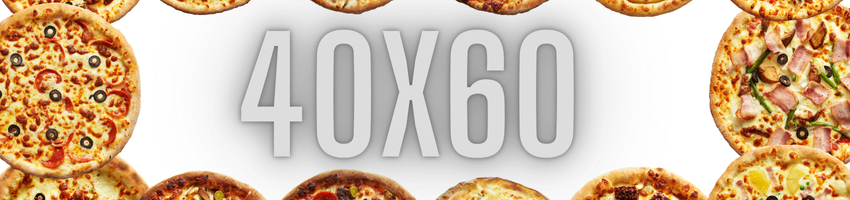 Pizza Party, 60cm x 40cm Banner