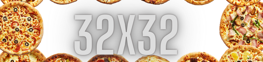 Pizza Groß, 32cm Banner