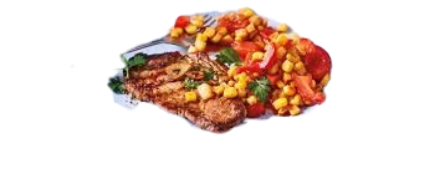Chilisteak mit Tomaten, Mais und Knoblauch